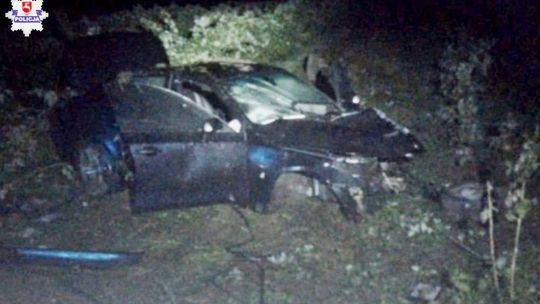 Mechanik roztrzaskał BMW w Łukowie