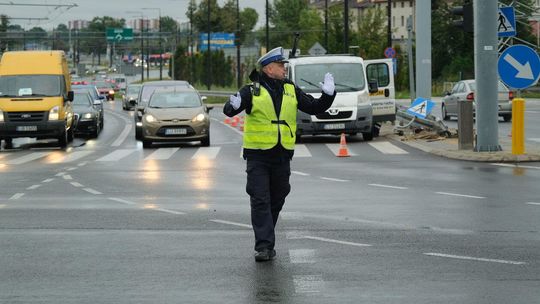 Awaria na skrzyżowaniu al. Piłsudskiego i ul. Lubelskiego Lipca ’80