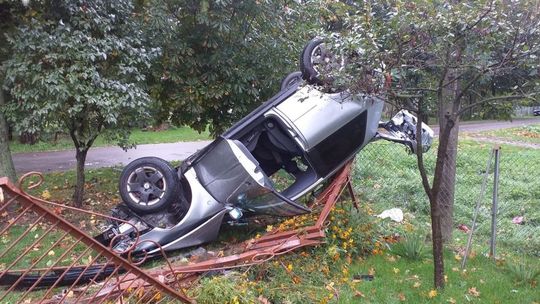 Wypadek w miejscowości Laski