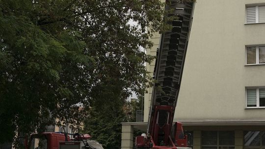 Interwencja strażaków przy ul. Bernardyńskiej w Lublinie