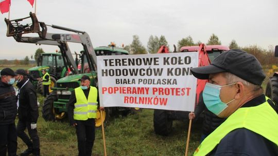 Protest rolników w Międzyrzecu Podlaskim