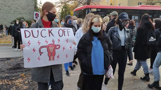 Protest na Al. Racławickich w Lublinie