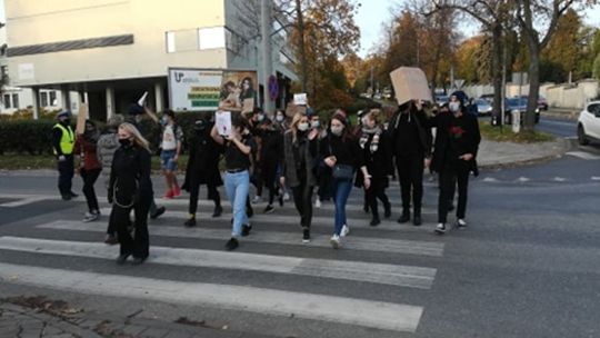 Protest przy ul. Głębokiej w Lublinie