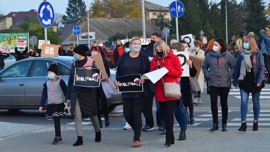 Protest w obronie praw kobiet we Włodawie