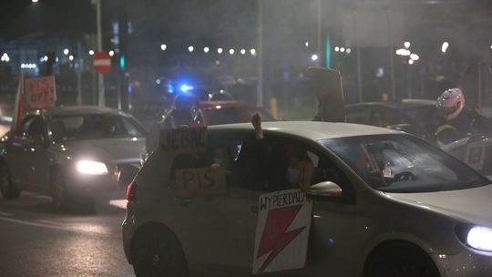 Samochodowy protest kobiet w Lublinie