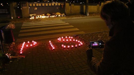 ''Podziękowania'' przy cmentarzu przy ul. Unickiej