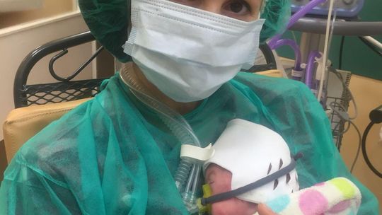 Pani Izabela i jej synek Szymon