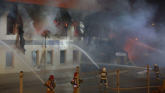 Pożar przy ul. Grygowej