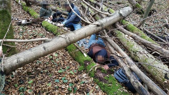 Nielegalni imigranci na granicy polsko-ukraińskiej