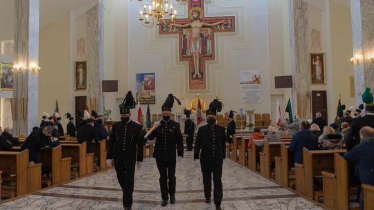 Msza barbórkowa w kościele w Łęcznej