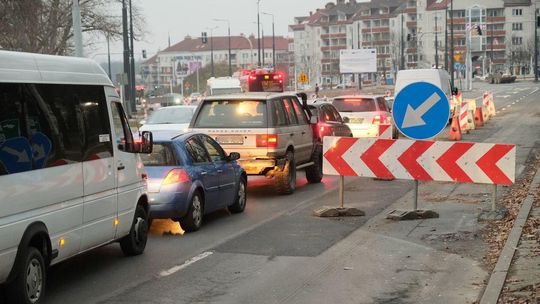 Prace na rondzie Honorowych Krwiodawców w Lublinie