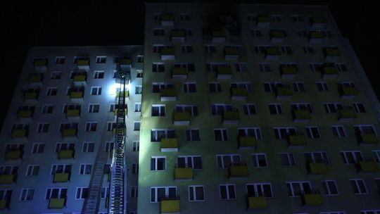 Pożar w świdnickim wieżowcu