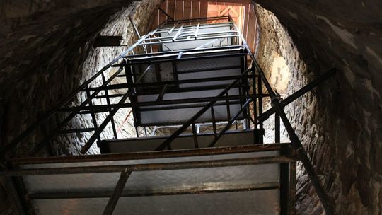 Wnętrze wieży w Stołpiu