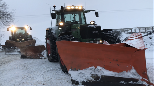 Chełm. Przygotowania do opadów śniegu