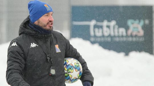 Trening piłkarzy Motoru Trening piłkarzy Motoru