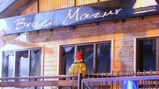 Pożar ''Karczmy pod strzechą'' przy ul. Zana Pożar ''Karczmy pod strzechą'' przy ul. Zana