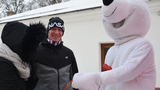 Walentynkowy spacerek Misia Chełmisia