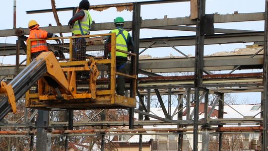 Rozbiórka pawilonu Domu Chemika