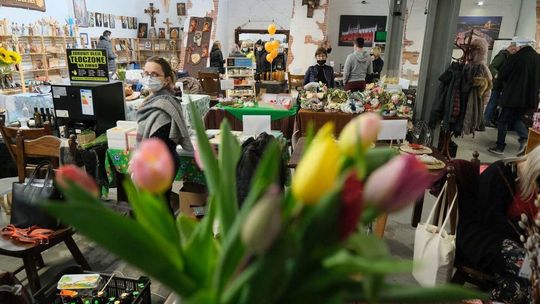 Jarmark Lubelski przy ul. Lubartowskiej 77: giełda przetworów i tulipanów