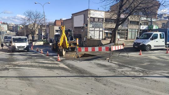 Awaria na ul. Wodopojnej