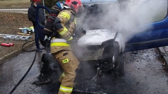 Pożar samochodu przy ul. Wokulskiego