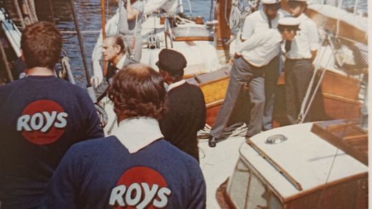 Książę Filip na lubelskim jachcie