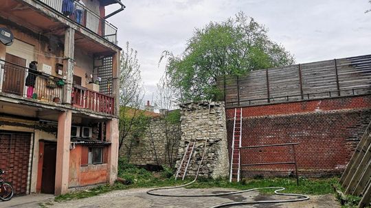 Pożar na Starym Mieście w Lublinie