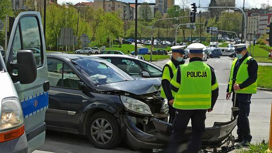 Wypadek na skrzyżowaniu al. Kompozytorów Polskich i ul. Północnej
