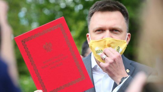 Konferencja prasowa Szymona Hołowni