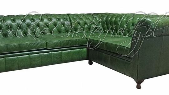 NAROŻNIK CHESTERFIELD Z FUNKCJĄ SPANIA IDEAL MEBLE DO SPANIA CODZIENNEGO