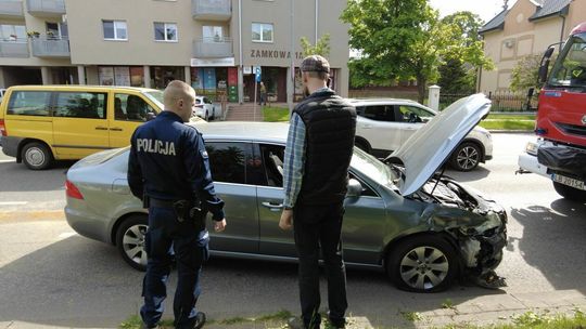 Zderzenie dwóch samochodów w Białej Podlaskiej Zderzenie dwóch samochodów w Białej Podlaskiej