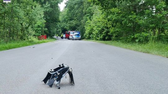 Śmiertelny wypadek motocyklisty w powiecie ryckim