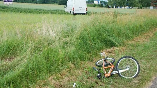 Kąkolewnica. Samochód dostawczy potrącił rowerzystę