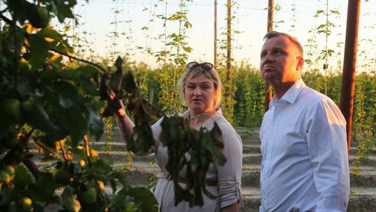 Prezydent Andrzej Duda na terenie gminy Wilków