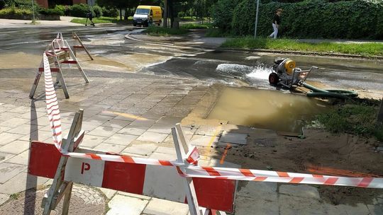 Awaria wodociągowa na ul. Sowińskiego w Lublinie
