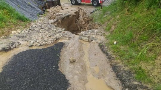 Skutki ulewnych deszczów na Zamojszczyźnie