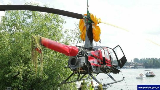 Śmigłowiec wpadł do jeziora Tałty