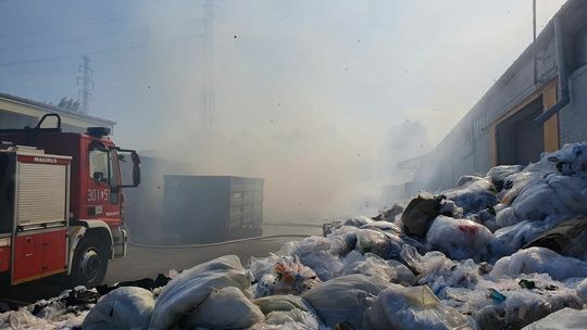 Pożar przy ulicy Budowlanej