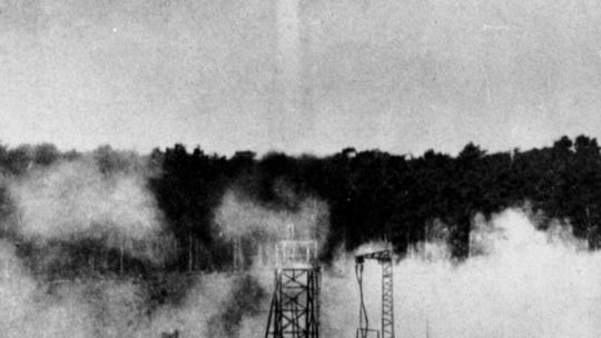 Start V2 z bazy w północno-zachodniej części wyspy Uznam