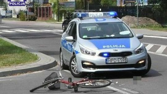 Potrącenie rowerzysty w Biłgoraju Potrącenie rowerzysty w Biłgoraju