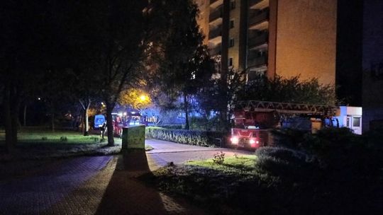 Nocny alarm na ul. Paderewskiego w Lublinie Nocny alarm na ul. Paderewskiego w Lublinie