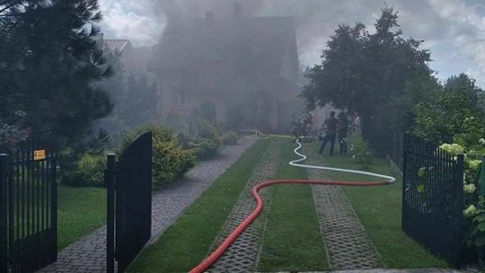 Pożar miejscowości Bagno