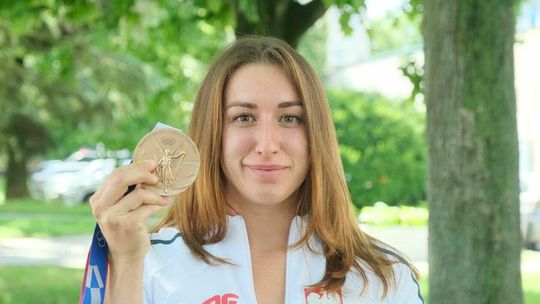 Konferencja prasowa Malwiny Kopron, medalistki igrzysk w Tokio na UMCS