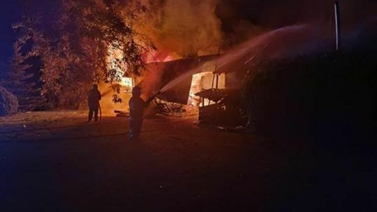 Pożar suszarni tytoniu