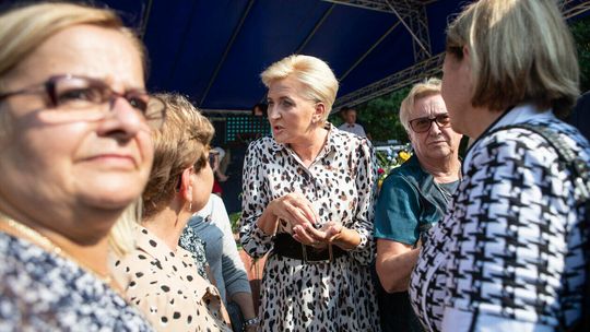 Agata Kornhauser-Duda na spotkaniu w Mniszku