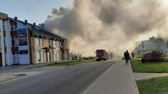 Pożar apteki w Białej Podlaskiej
