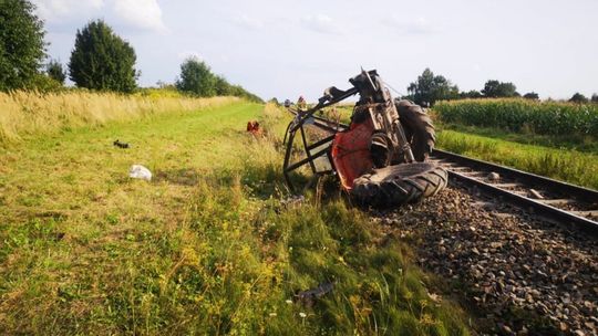 Zarudzie. Zderzenie ciągnika z lokomotywą
