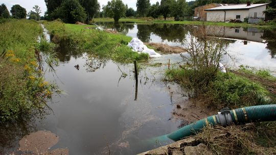 Lokalne podtopienia w gminie Puławy