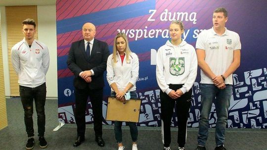 Olimpijczycy z Lubelszczyzny u marszałka Stawiarskiego