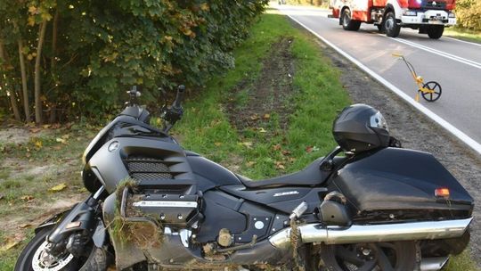 Kowala. Zderzenie motocyklisty z samochodem Kowala. Zderzenie motocyklisty z samochodem